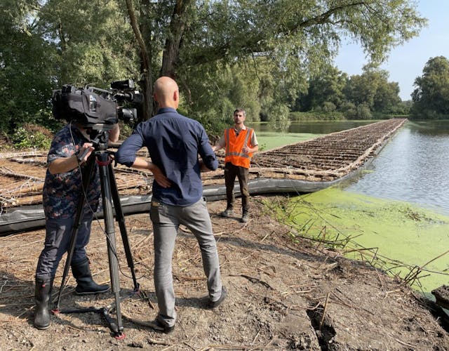 opnames in wilgenbos almere bij drijvend wandelpad